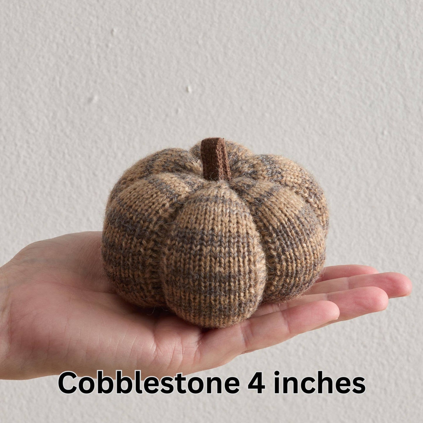 Cozy Knit Pumpkins, variegated yarns, unique autumn colors