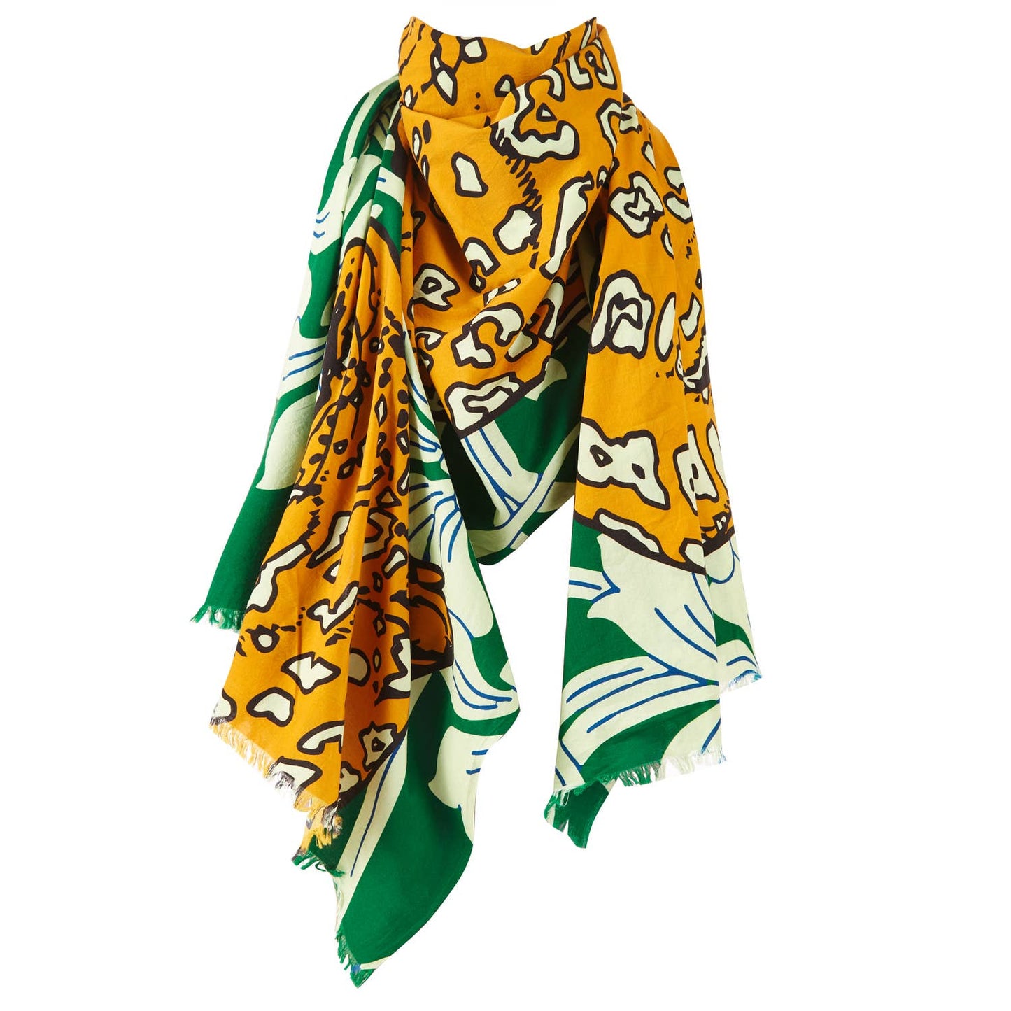 LEOPARD JUNGLE VOILE SHAWL/PAREO