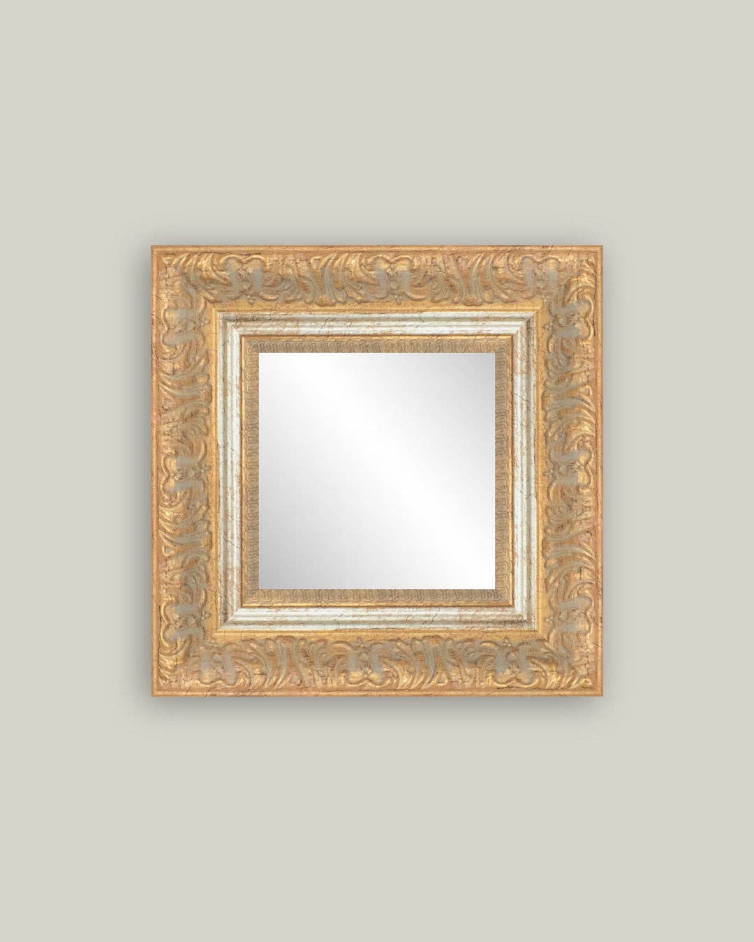 Copper Gold Framed Mirror