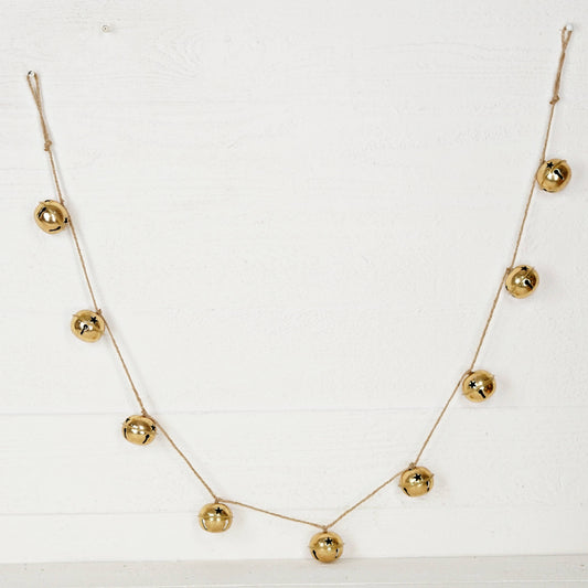 5ft Metal Bell Garland-2inD Goldx9-0/48