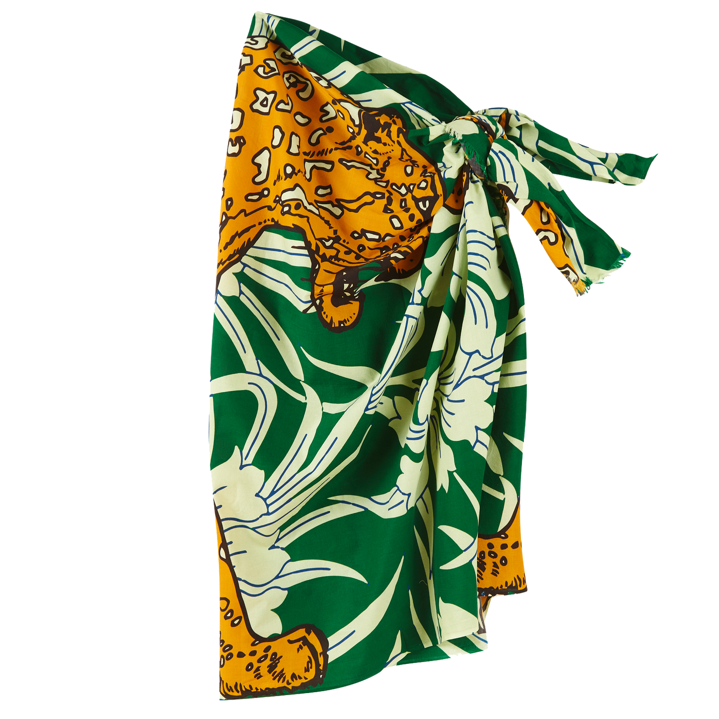 LEOPARD JUNGLE VOILE SHAWL/PAREO