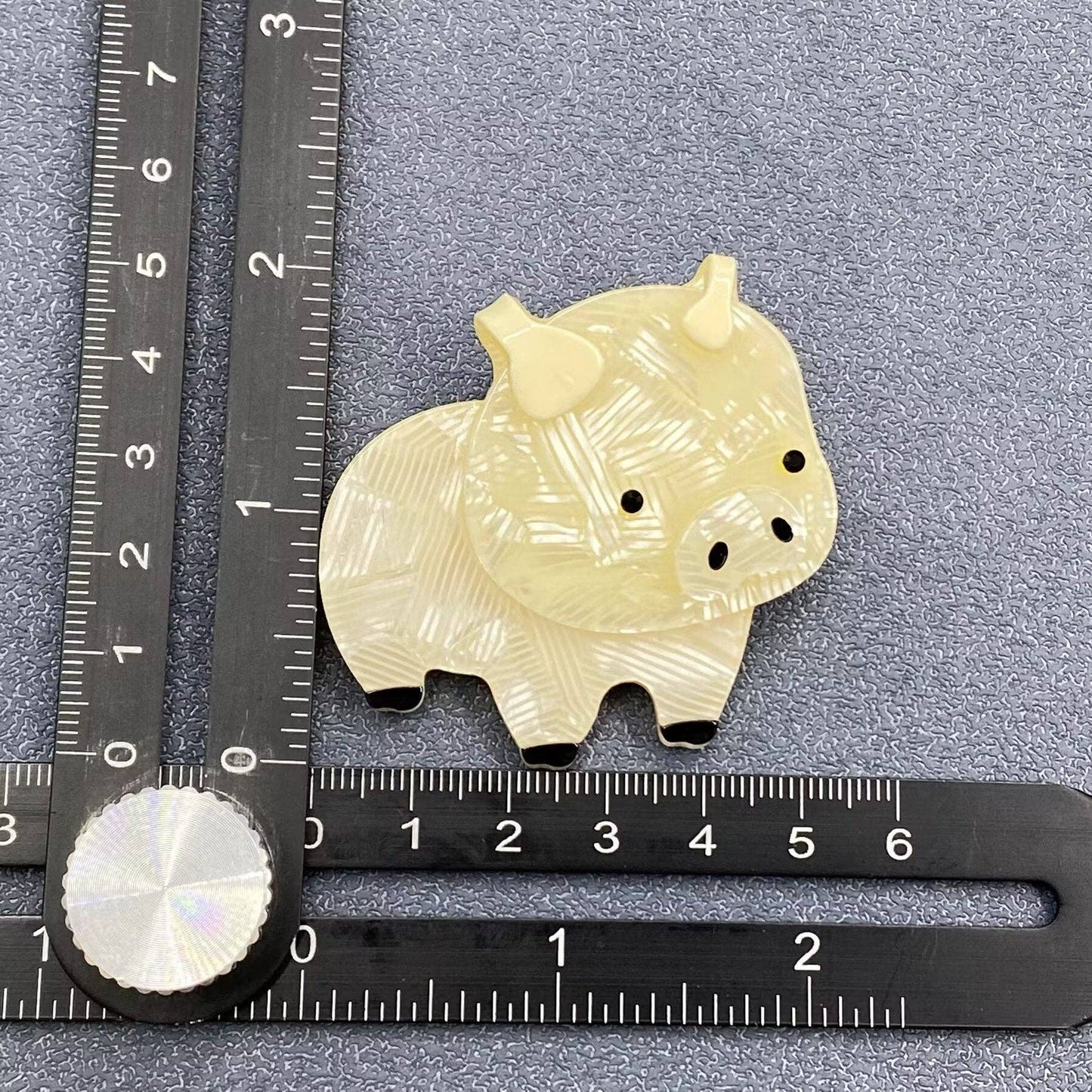 Acrylic Pig Brooch