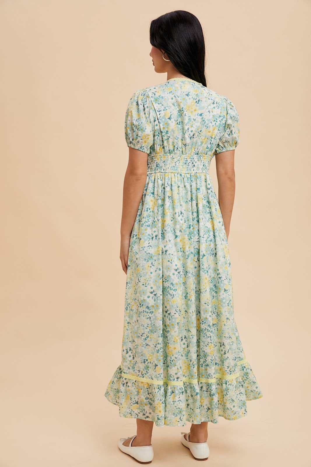 BOW FLORAL DRESS