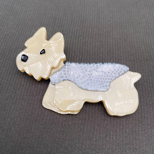 Acrylic Yorkshire Terrier Brooch