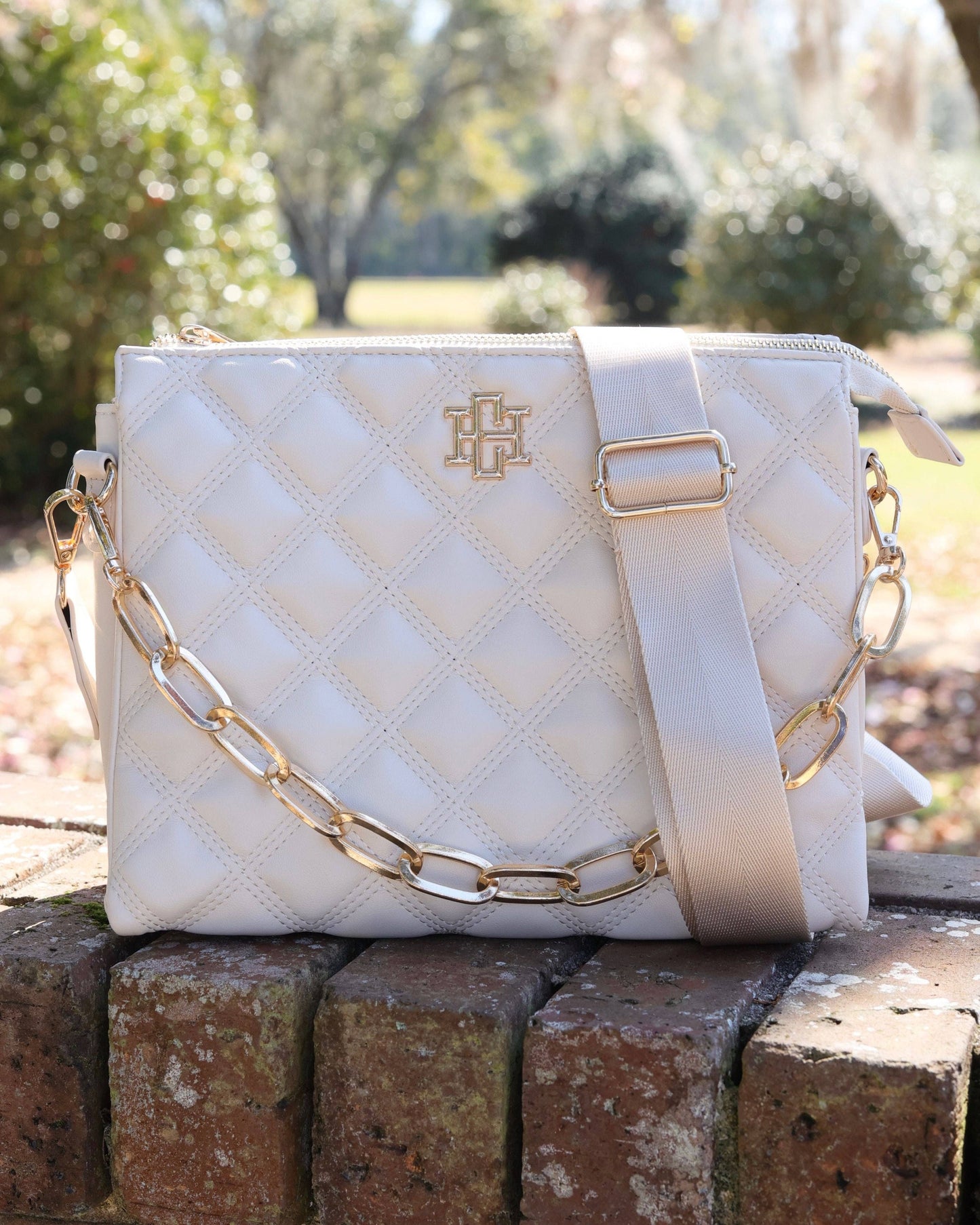 Ariana Crossbody Cream Quilted DQ
