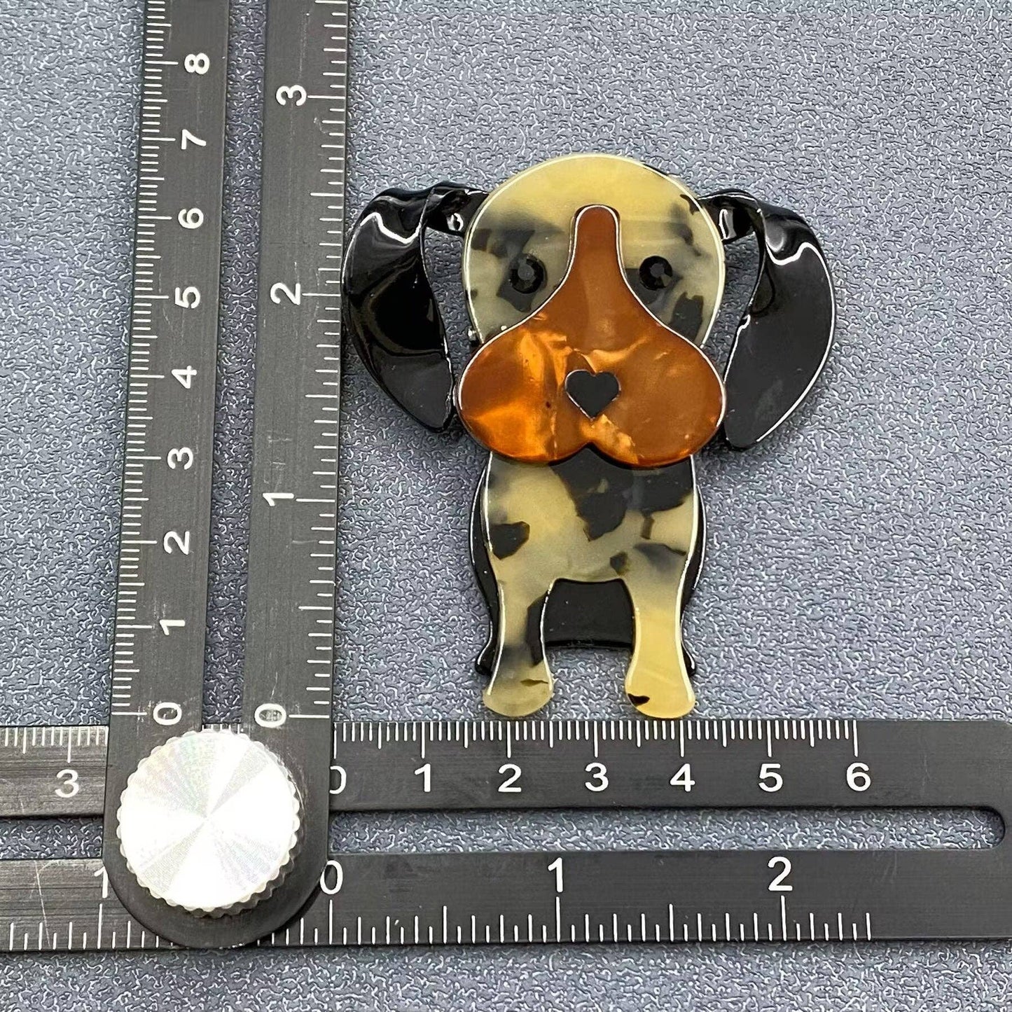 Cartoon Dog Acrylic Brooch