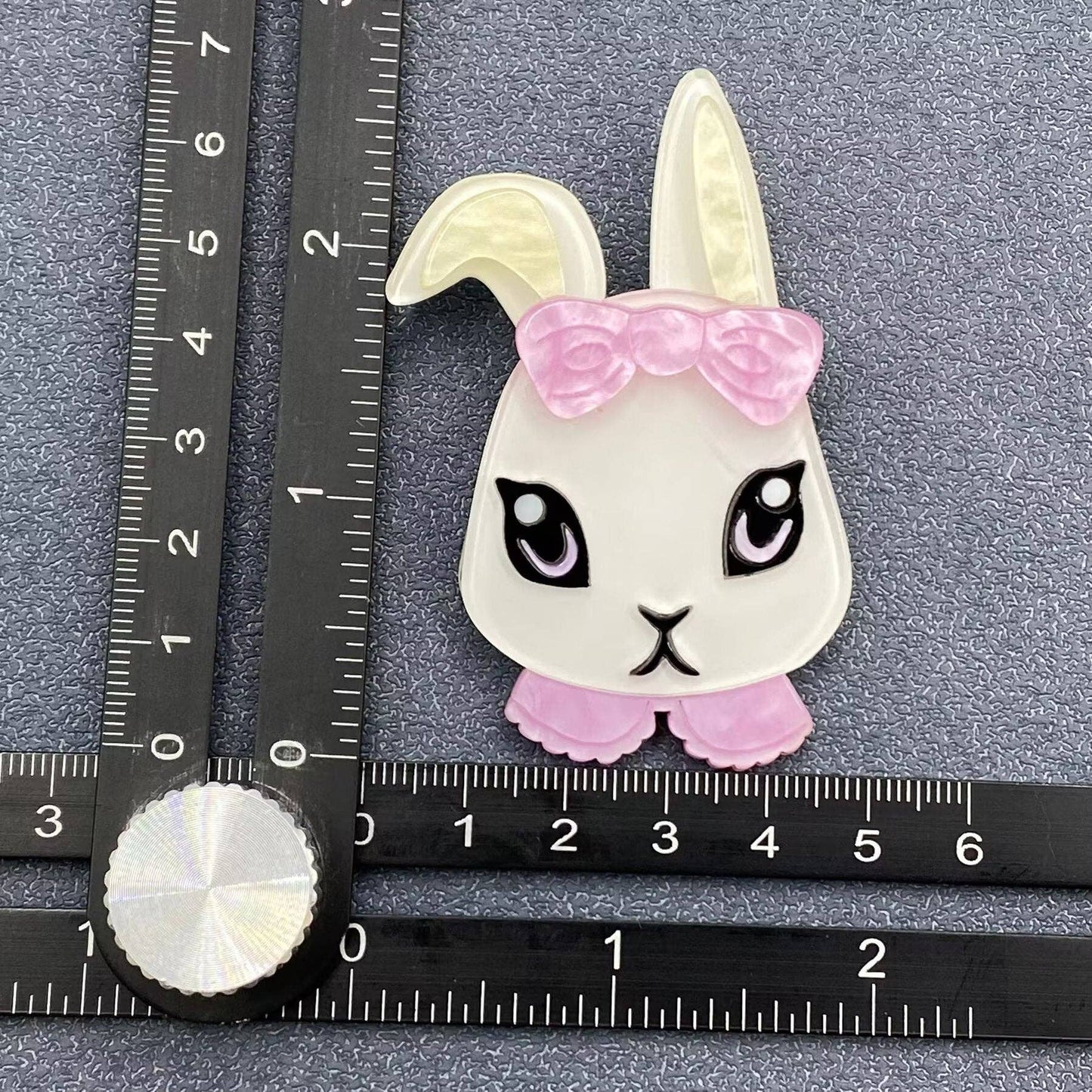 Cartoon Rabbit Acrylic Brooch