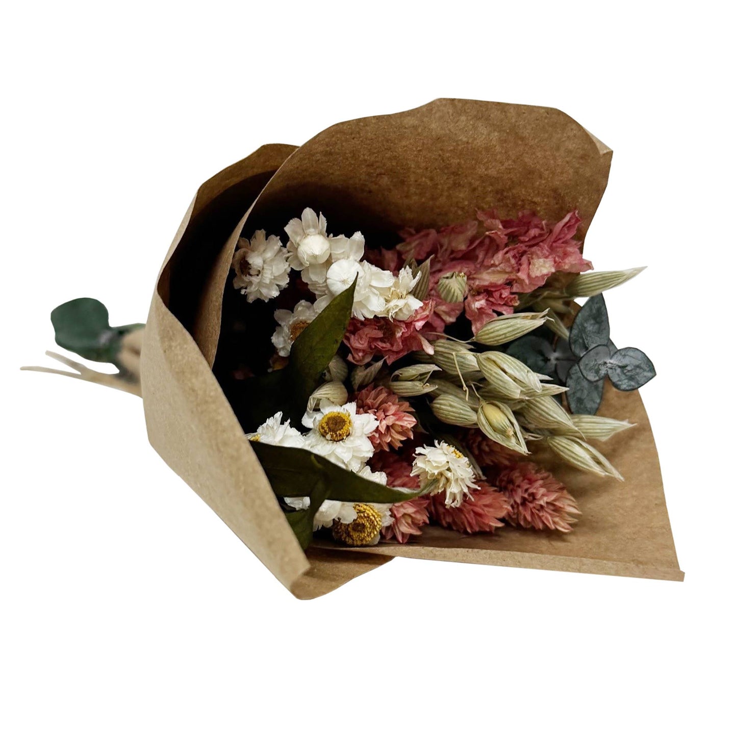 MINI Pink Larkspur & Baby Eucalyptus Bouquet Bundle #134