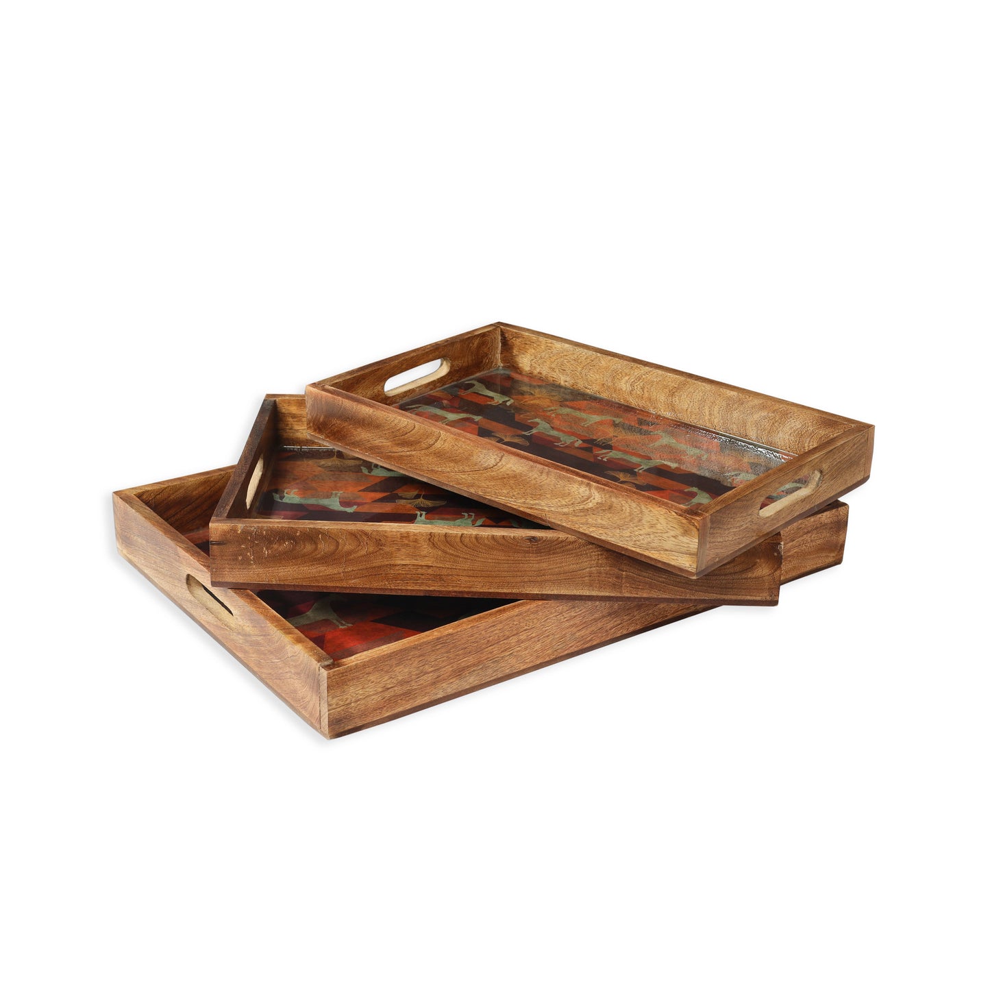 Horse Resin/Wood Decorative Trays - 3 sizes