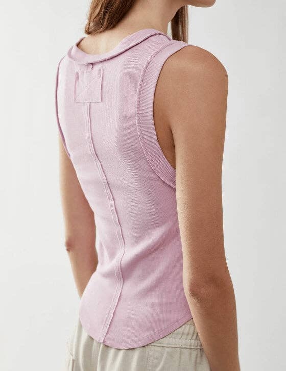 Basic Round Neck Ribbed Tank Tops