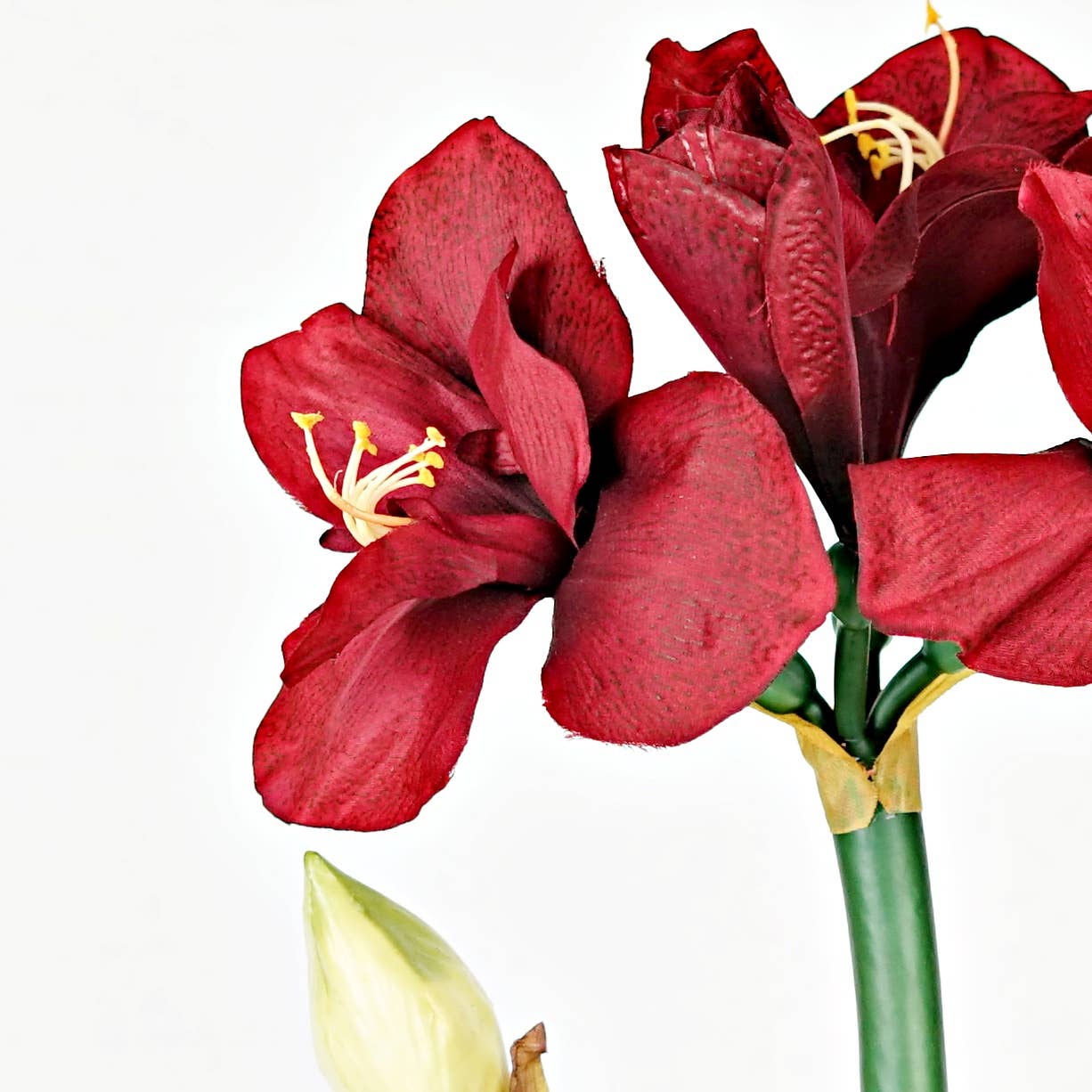 IT052RD- 22" Amaryllis bush x 4 flower w bud and leaf