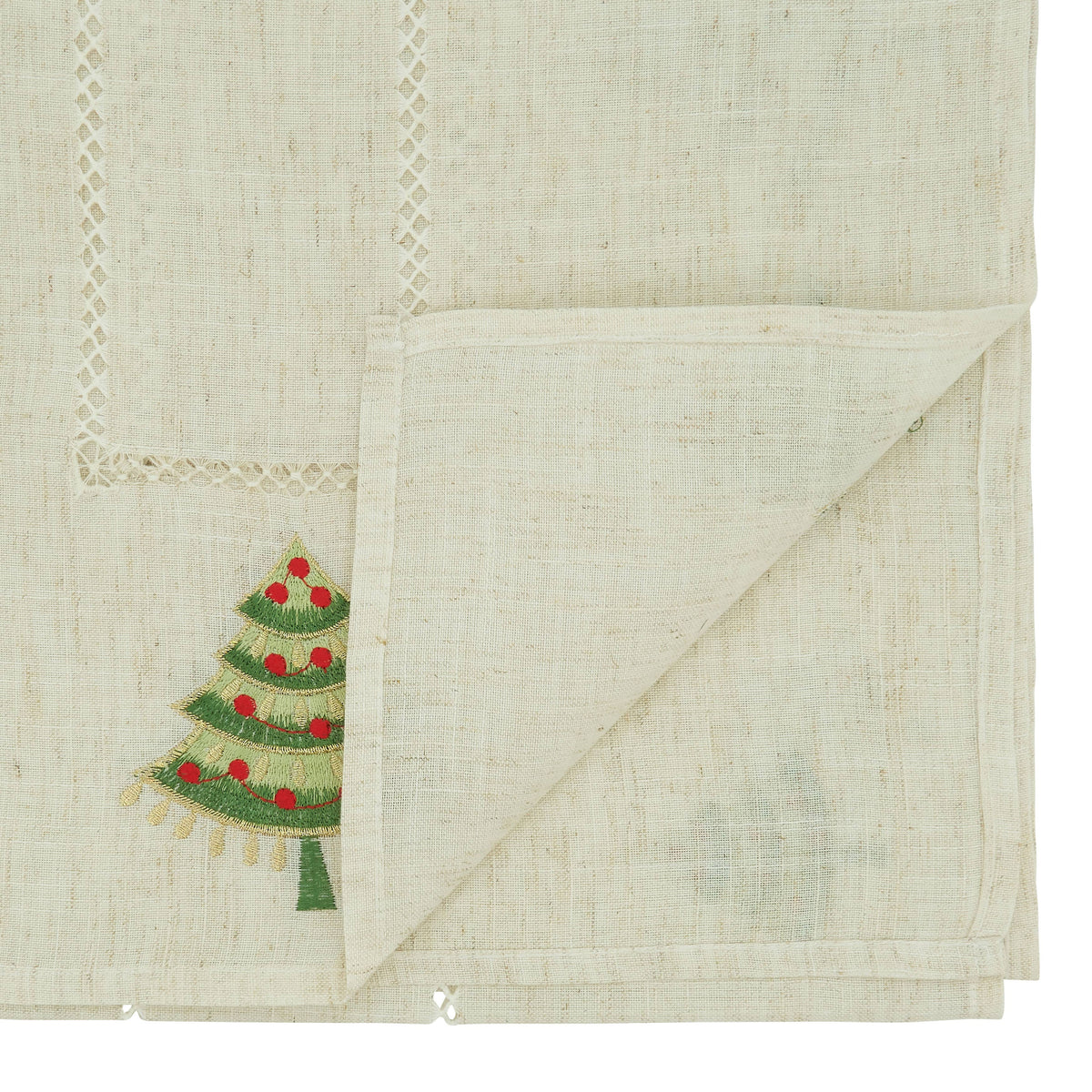 Embroidered Christmas Tree Runner