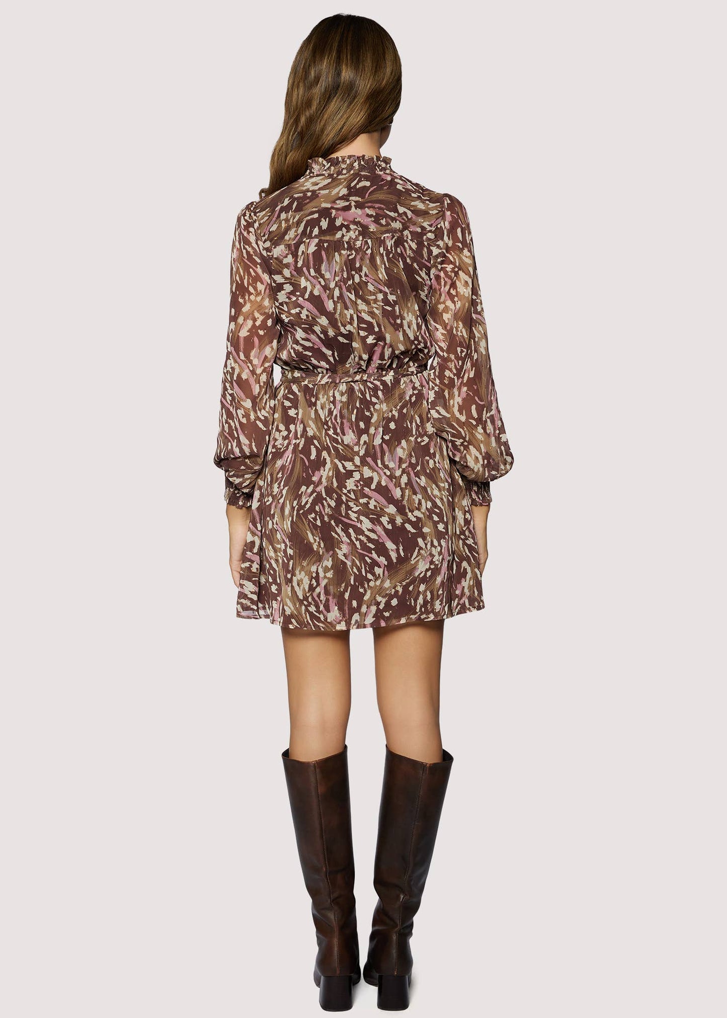 Lover's Waltz Mini Dress - Lurex Chiffon