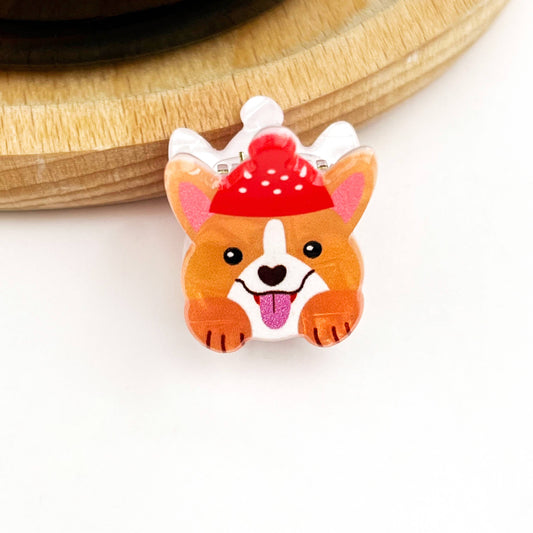 Mini Cute Puppy Claw Clip