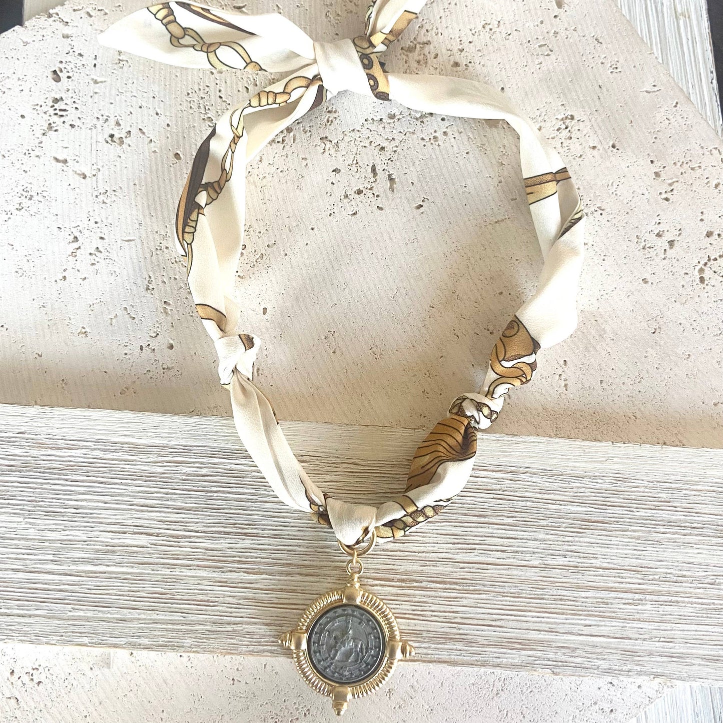 Scarf necklace charms pendants spring summer 2025