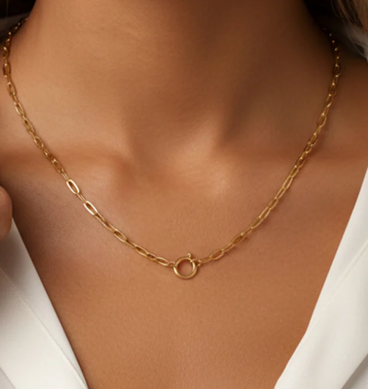 Clip it- Charm Collector Amulet Necklace 18K PVD Gold