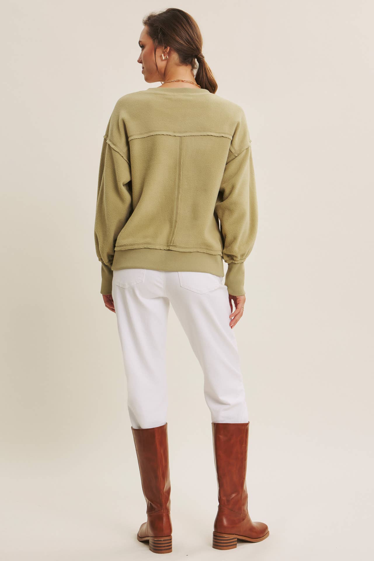 COZY ESSENTIAL FEELS LIKE A WARM HUG FUZZY FLEECE PULLOVER