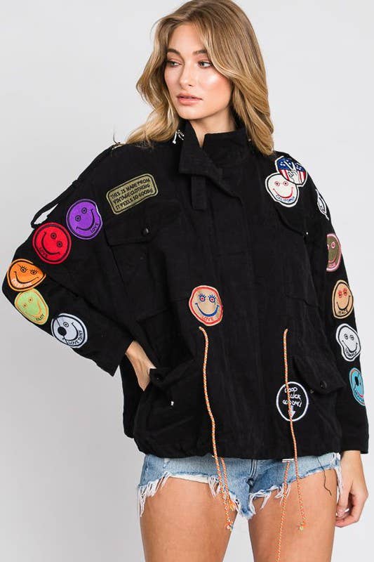 Smile Patchwork Jacket