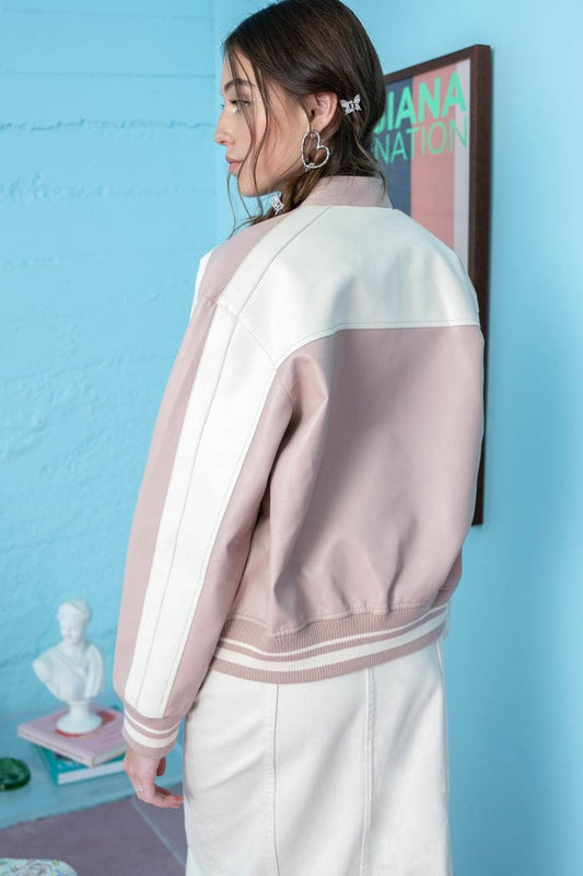 COLORBLOCK MOTO JACKET