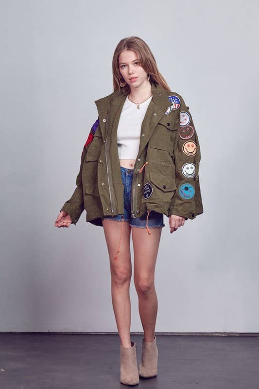 Smile Patchwork Jacket
