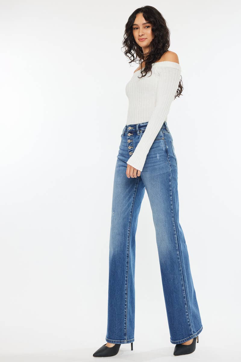 OPEN PACK ULTRA HIGH RISE 90’S FLARE JEANS-KC2578M