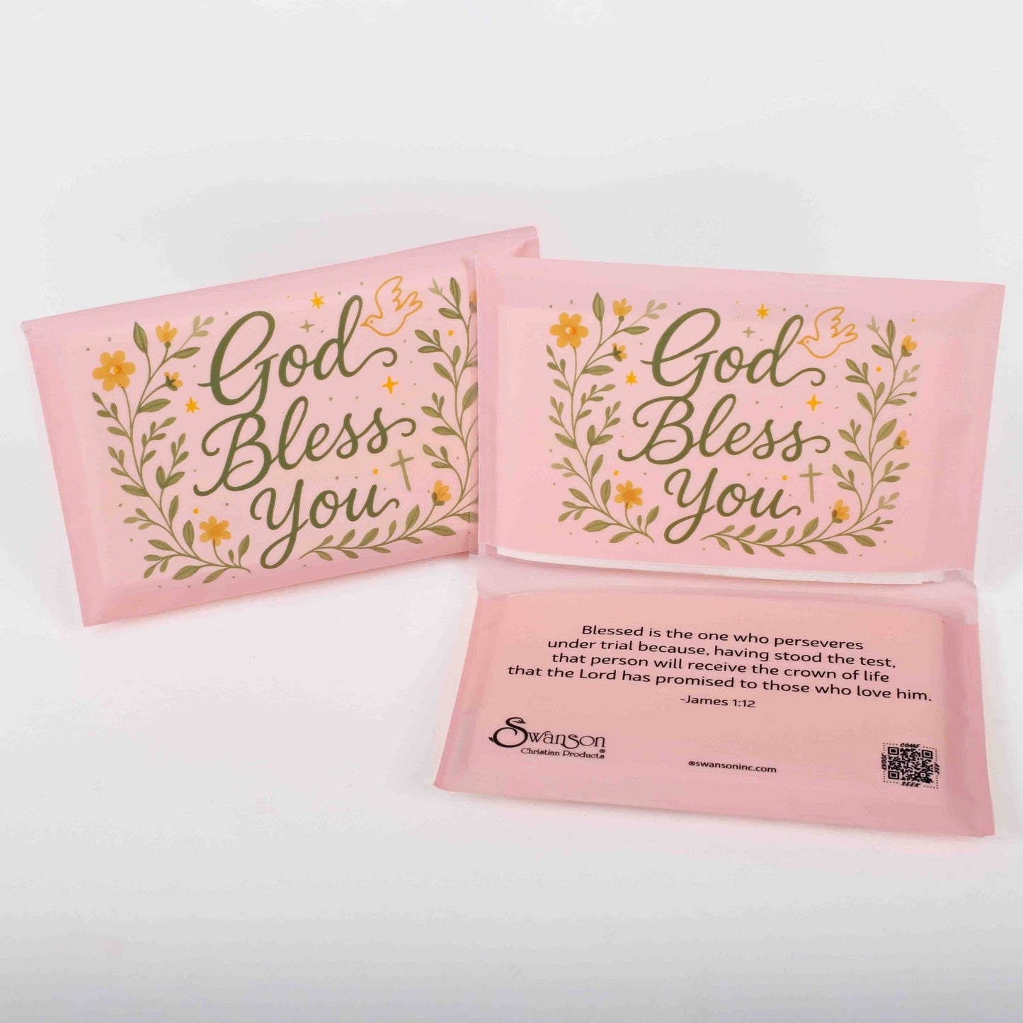 Tissue God Bless You Dove & Cross