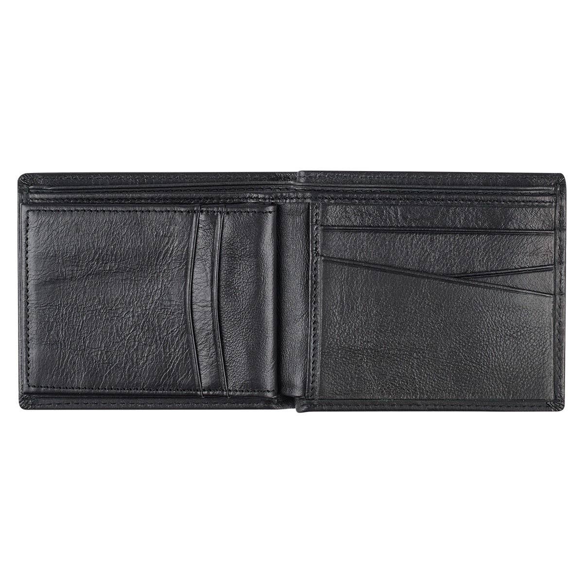 Genuine Leather Wallet Rhino Armor Black