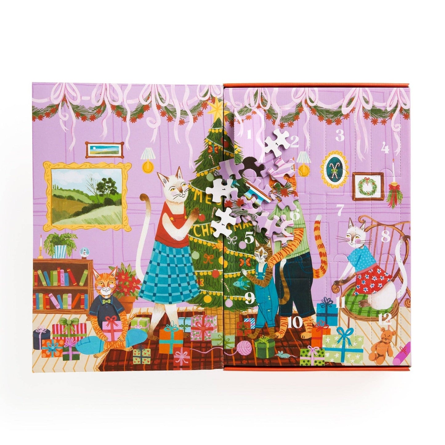 Meowy Christmas 12 Days of Puzzles 500 Piece Countdown