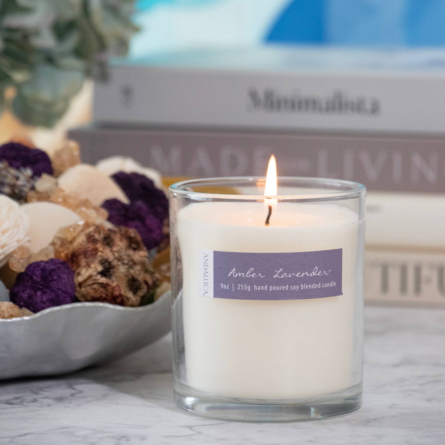 Amber Lavender 9 oz Candle