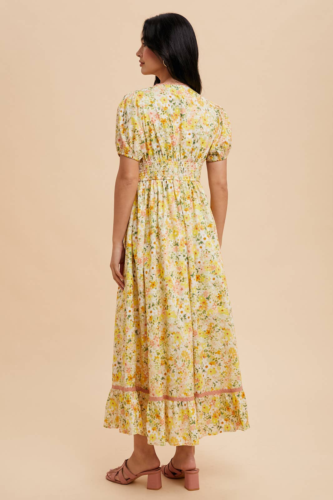 BOW FLORAL DRESS