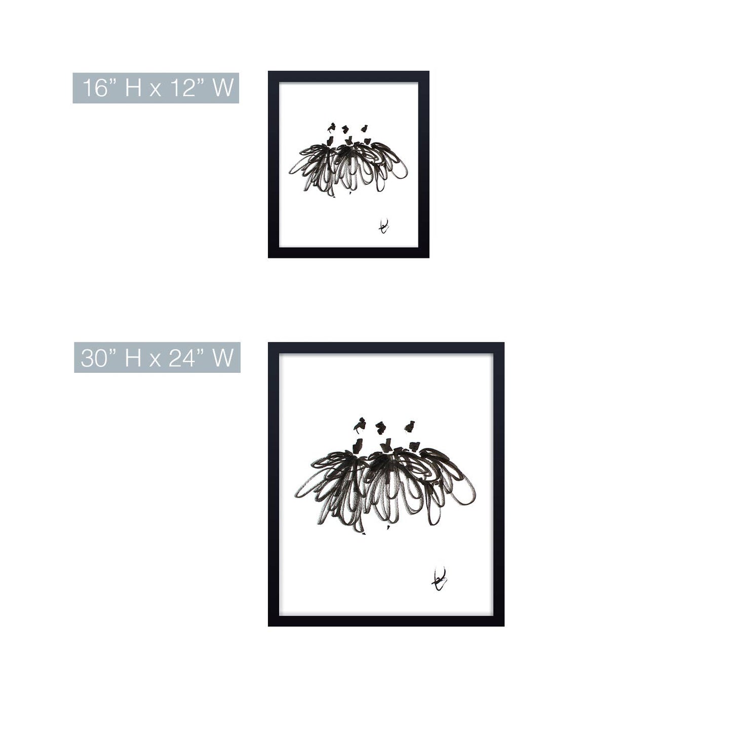 Study Of Dress No.3' Framed Print Wall Art