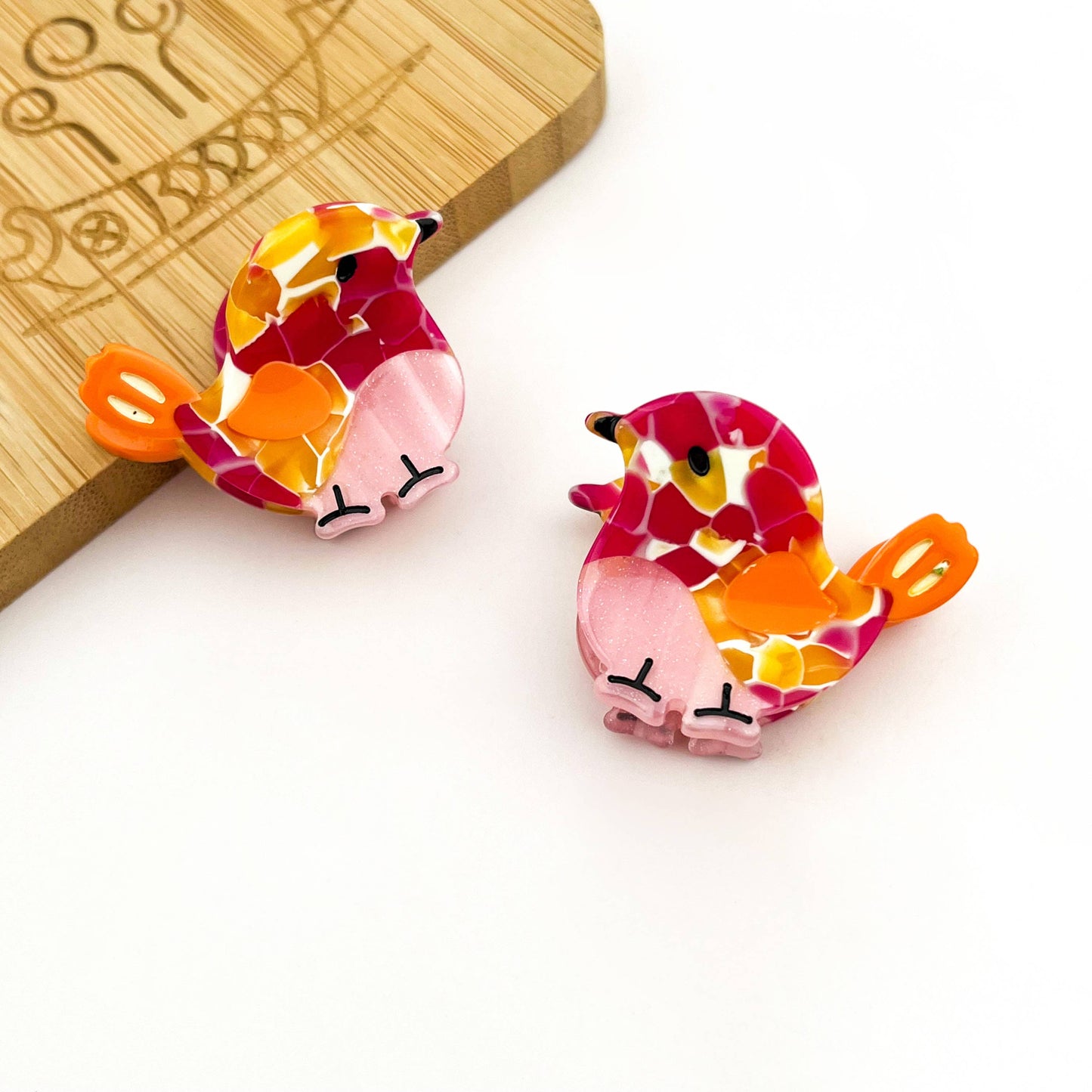 Mini Bird Cute & Whimsical Animal Acetate Hair Claw Clip