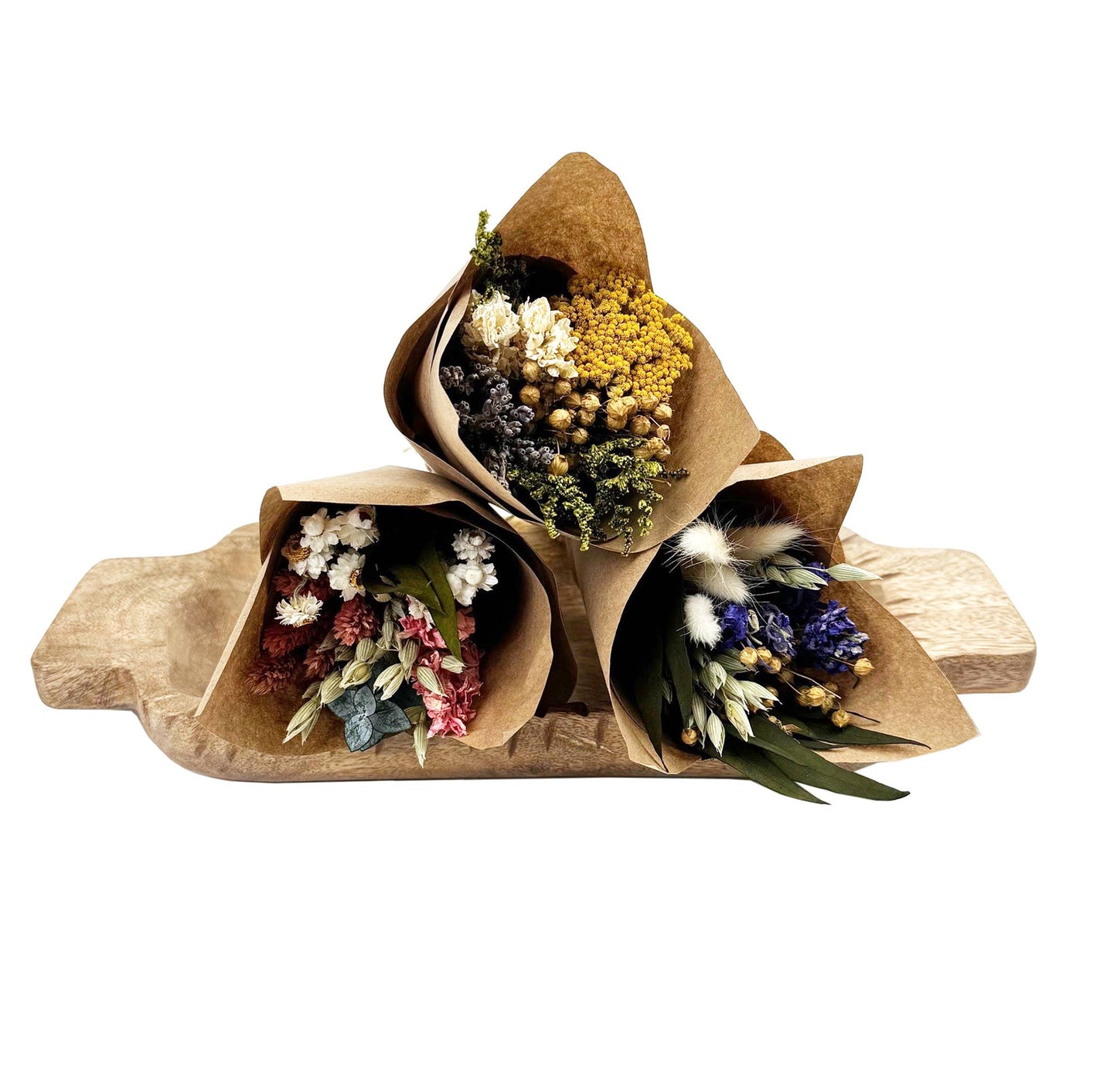 MINI Pink Larkspur & Baby Eucalyptus Bouquet Bundle #134