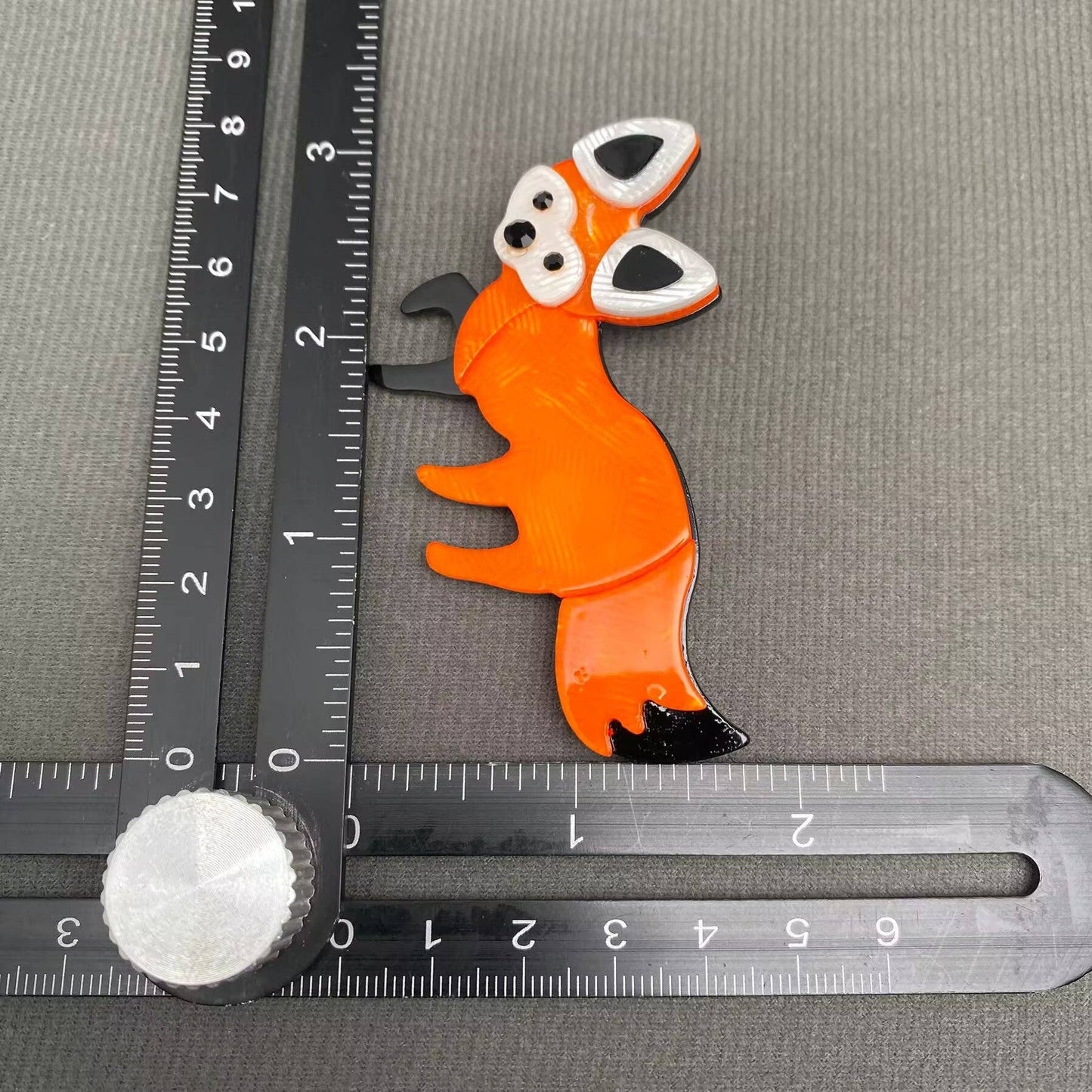 Acrylic Fox Brooch