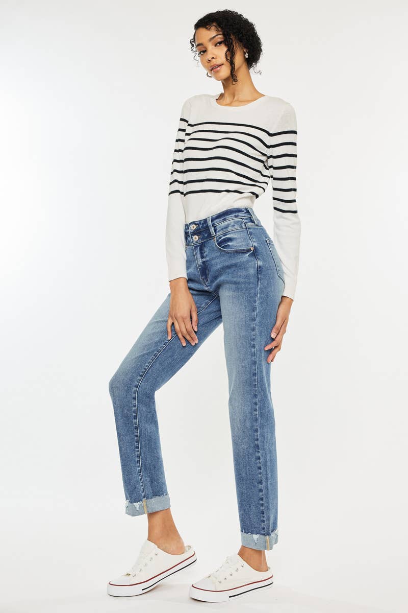 OPEN PACK HIGH RISE SLIM STRAIGHT JENAS-KC20023M