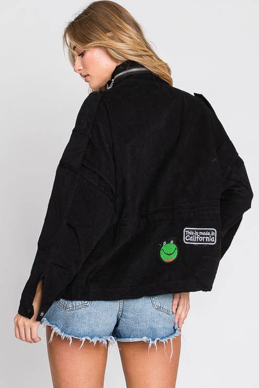 Smile Patchwork Jacket