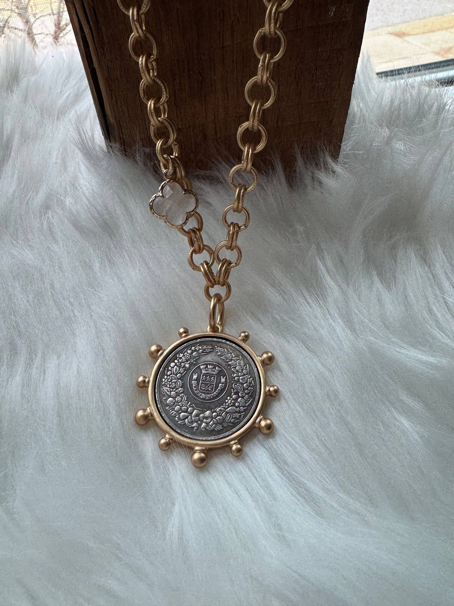 French Legacy Medallion Necklace