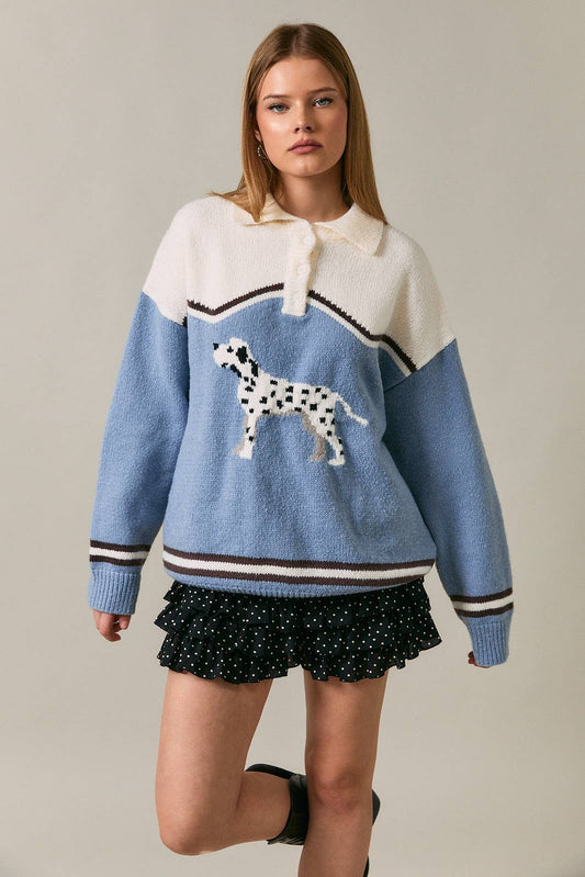 DALMATIAN GRAPHIC SWEATER
