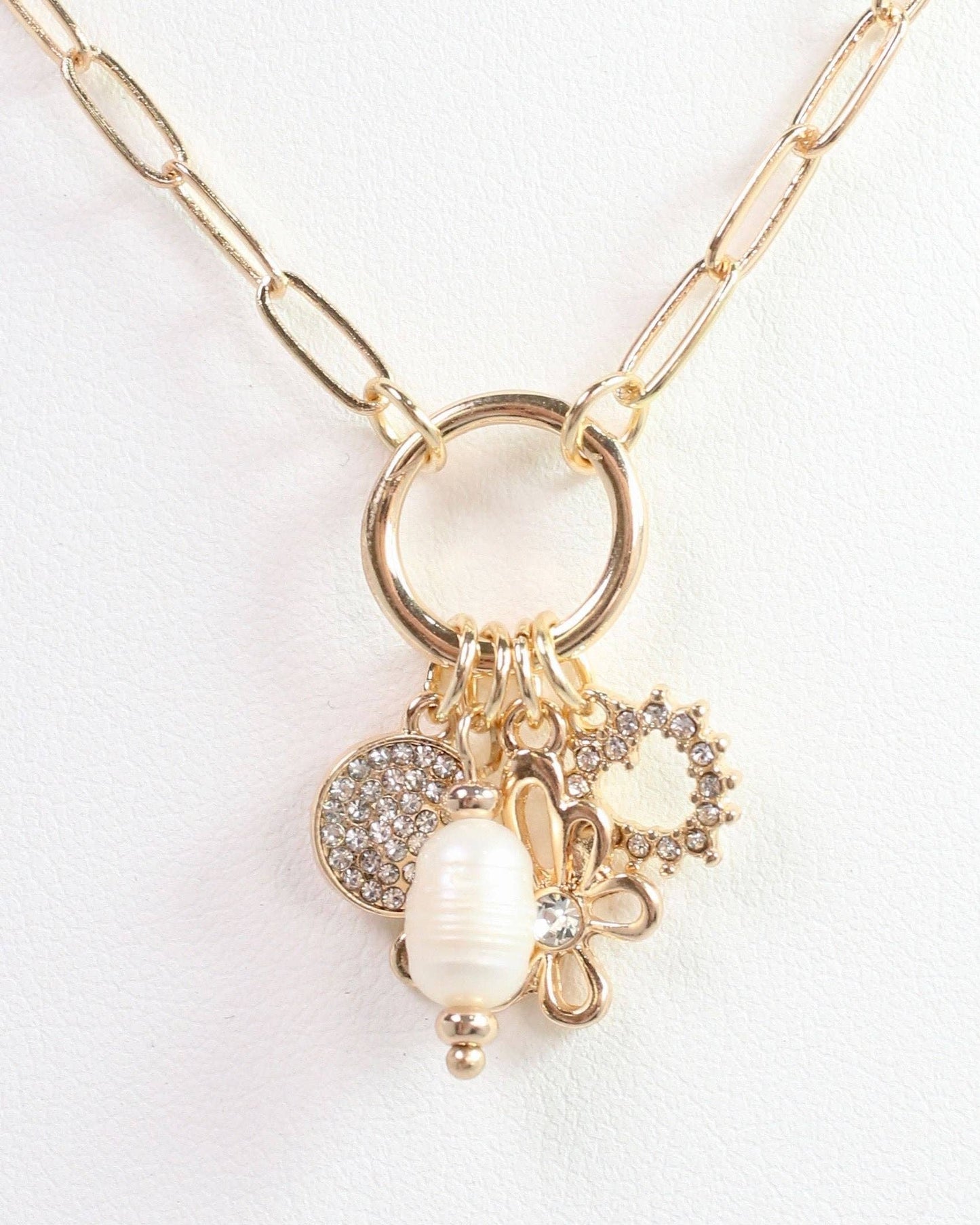 Fordham Charm Necklace Gold