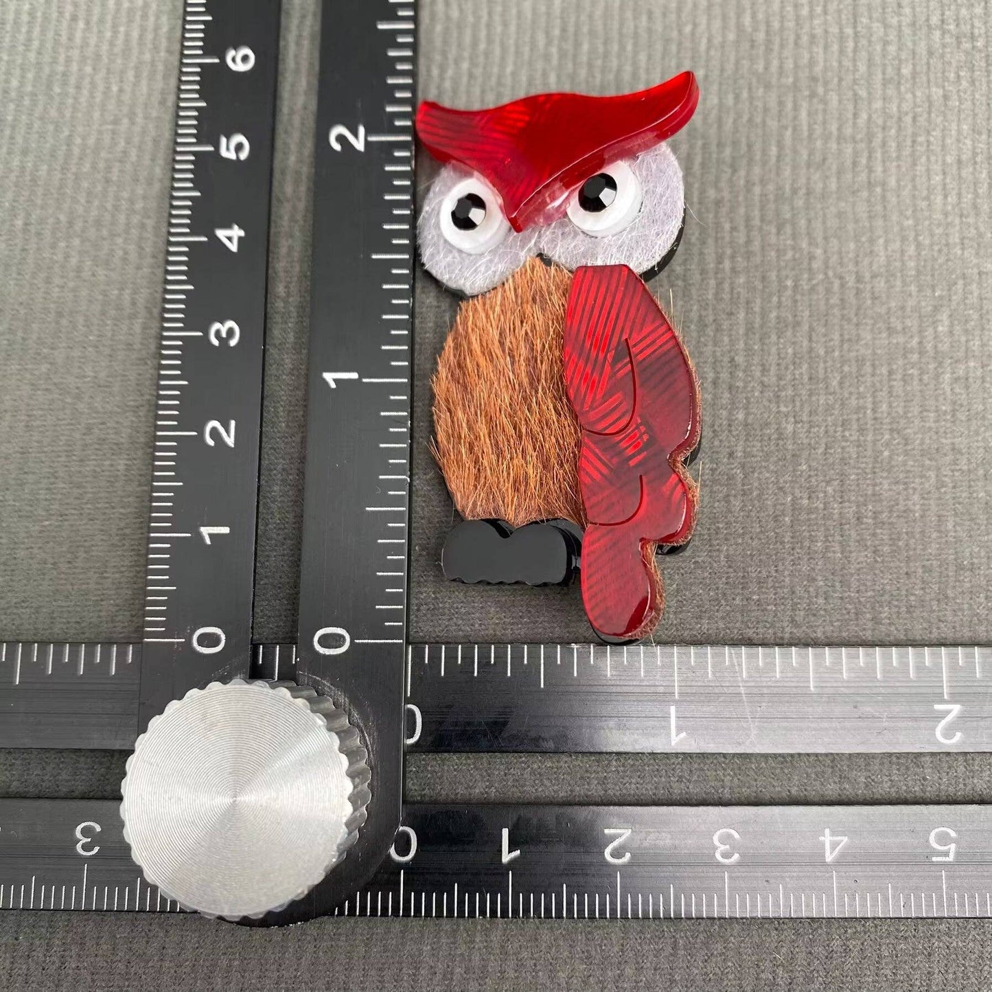 Acrylic Owl Brooch