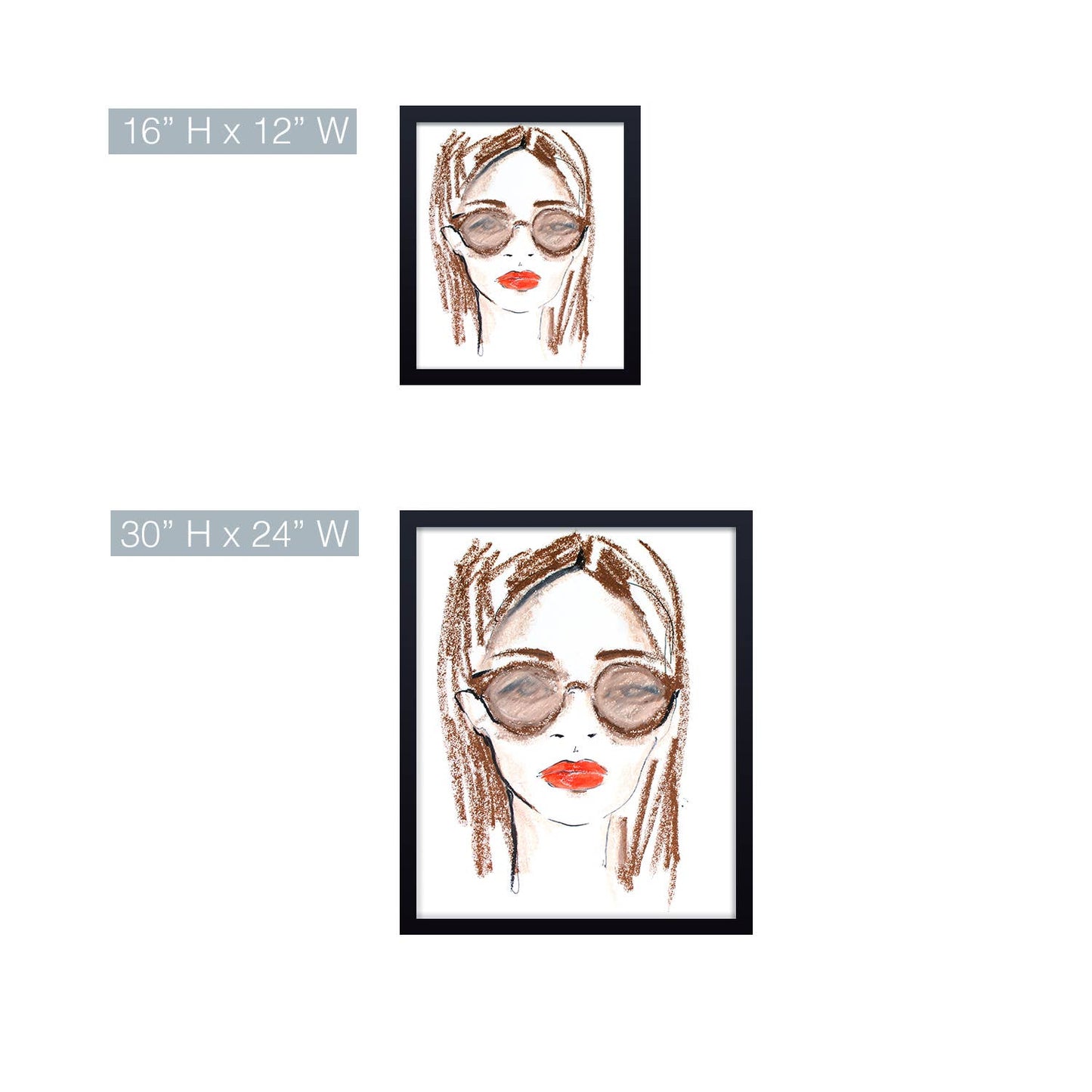 'Amanda' Framed Print Wall Art by Chauncey Jacks