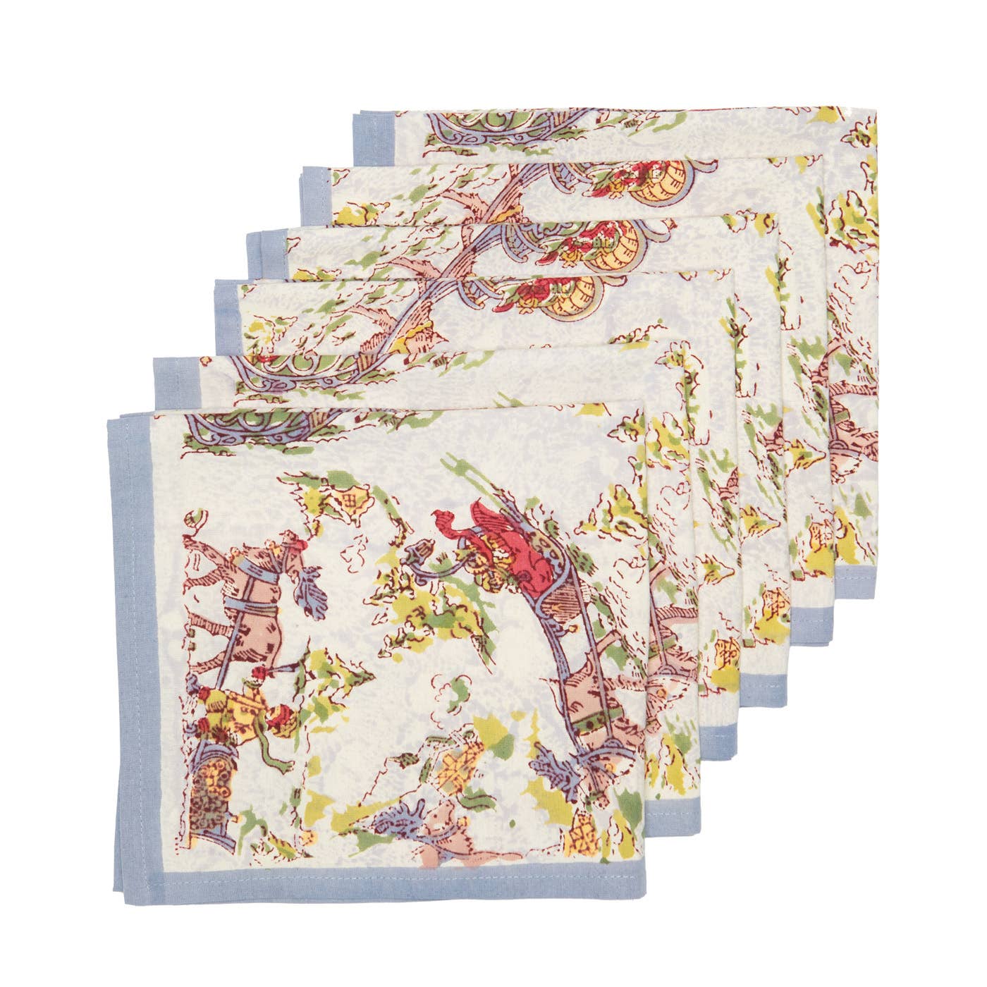 Renne Grey/Blue Napkins - Set of 6