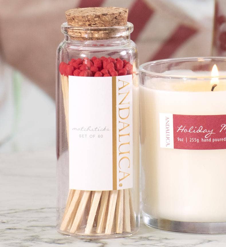 Glass Jar of 60 Wooden Matches