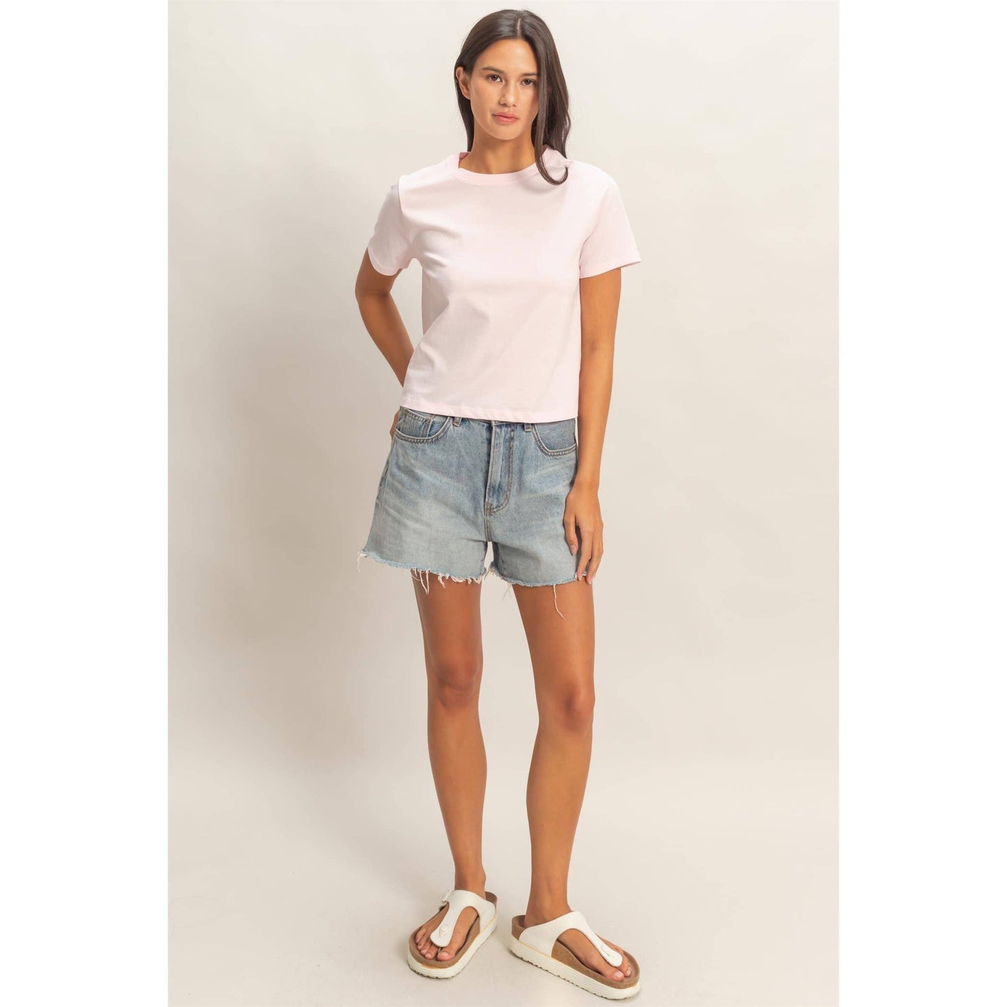 Crew Neck Cotton T-Shirt