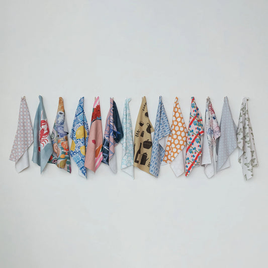 Printed Recycled Microfiber Tea Towels w/ Pattern/Image