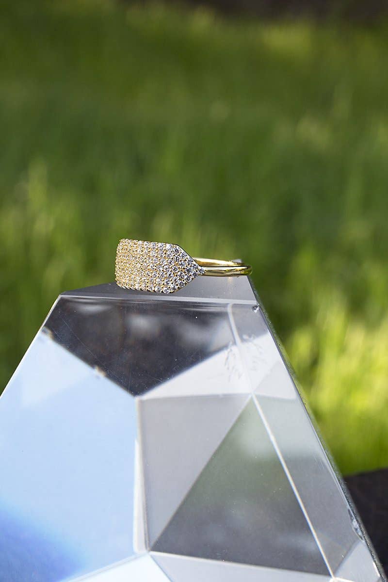 ID RING- 14K GOLD VERMEIL