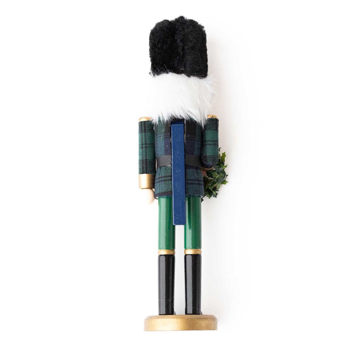 Black Watch Plaid 15" Hand-Painted Nutcracker