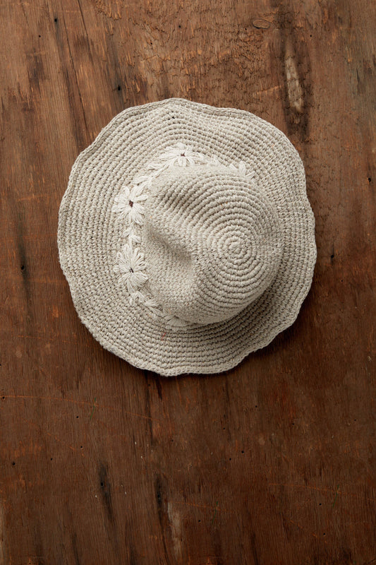 Fleur Natural Sun Hat UPF 35