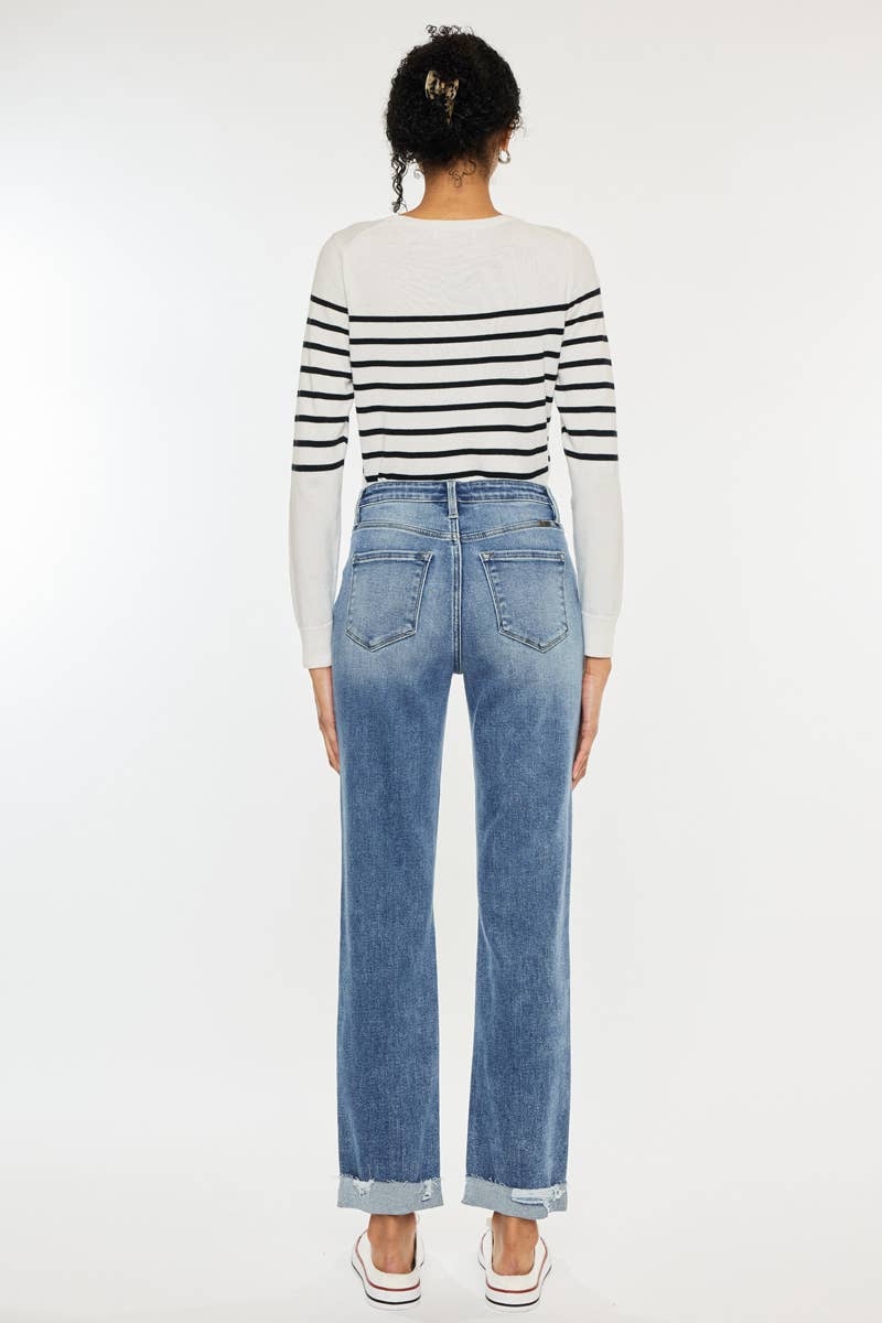 OPEN PACK HIGH RISE SLIM STRAIGHT JENAS-KC20023M