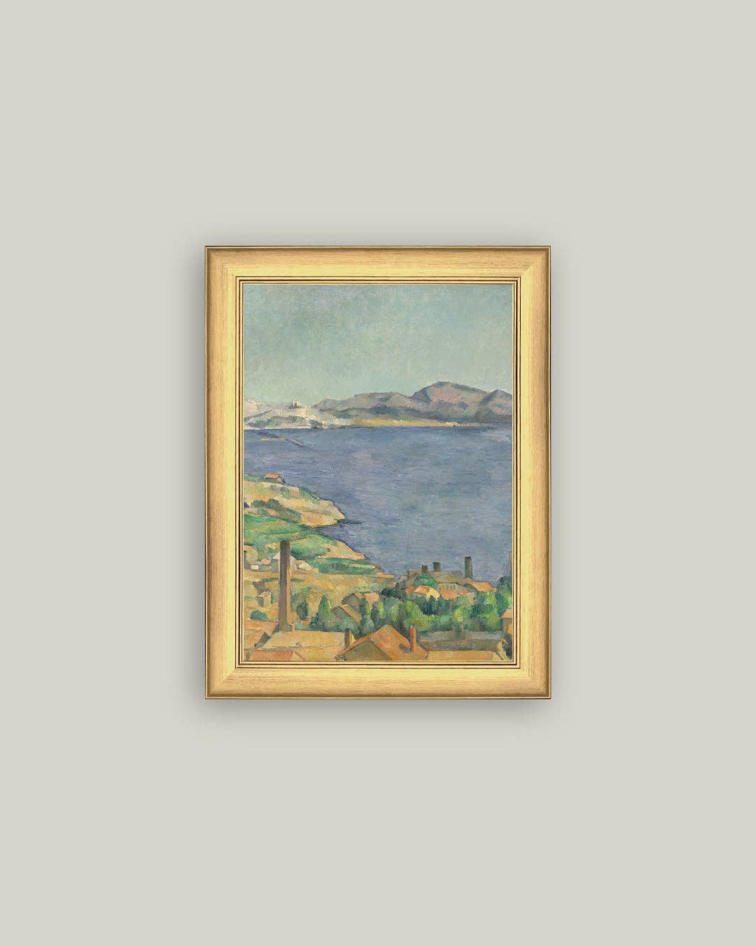 The Gulf of Marseilles Framed Antique Art